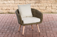 CLP Sessel Ameland Rund cremeweiß 45 cm (Hellbraun)