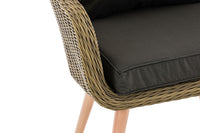 CLP Sessel Ameland Rund anthrazit 45 cm (Hellbraun) – Produktabbildung 5