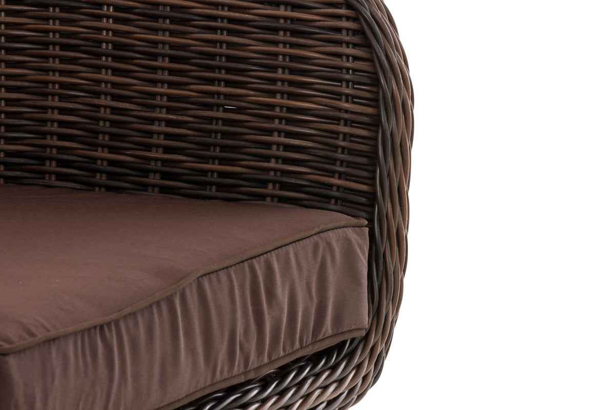 CLP Sessel Ameland Rund terrabraun 45 cm (Dunkelbraun) – Produktabbildung 6