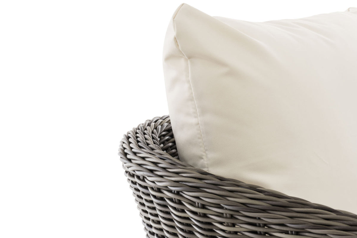 CLP Sessel Ameland Rund cremeweiß 45 cm (Dunkelgrau) – Produktabbildung 10