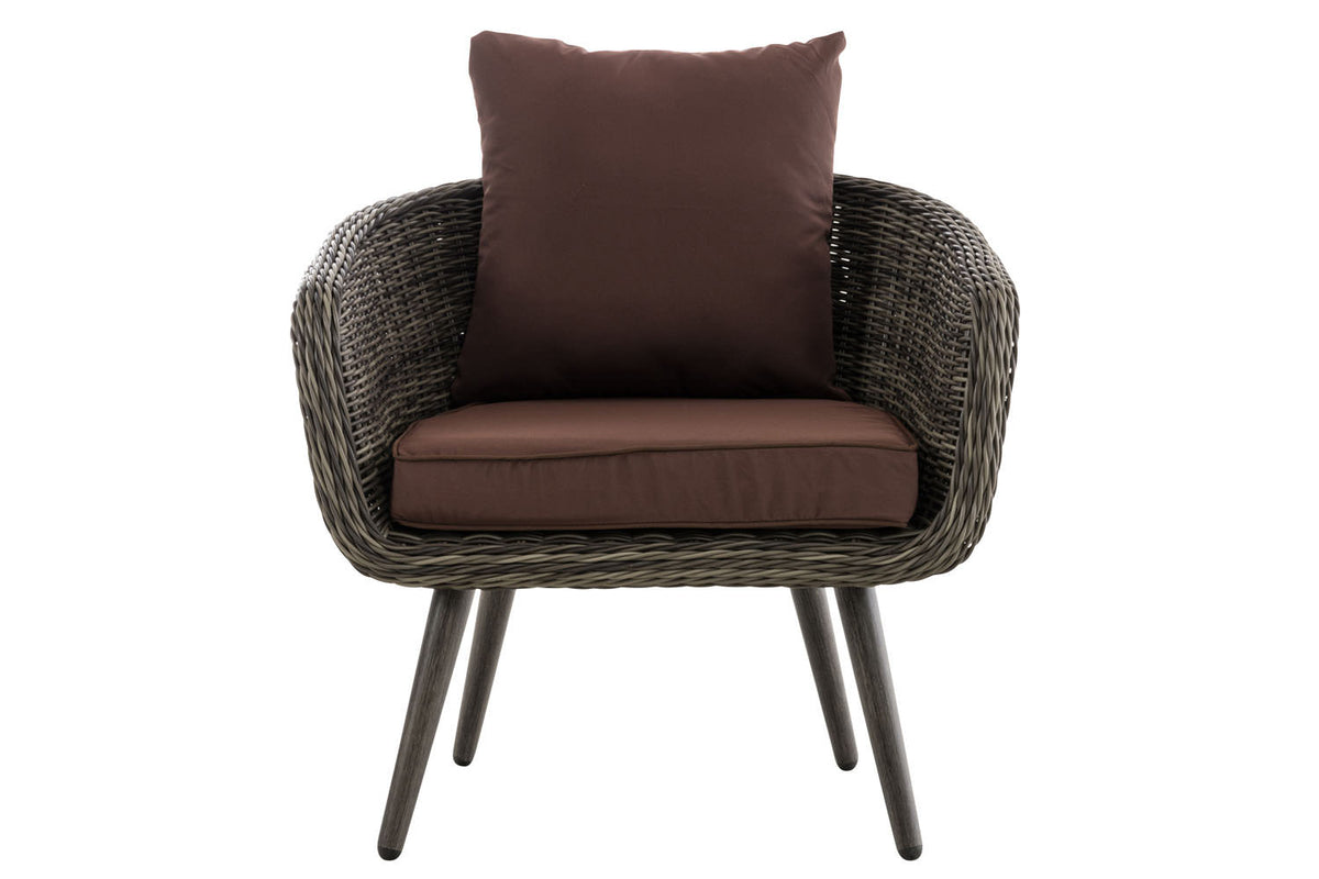 CLP Sessel Ameland Rund terrabraun 45 cm (Dunkelgrau) – Produktabbildung 8