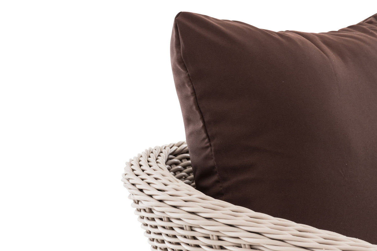 CLP Sessel Ameland Rund terrabraun 45 cm (Hellgrau) – Produktabbildung 4