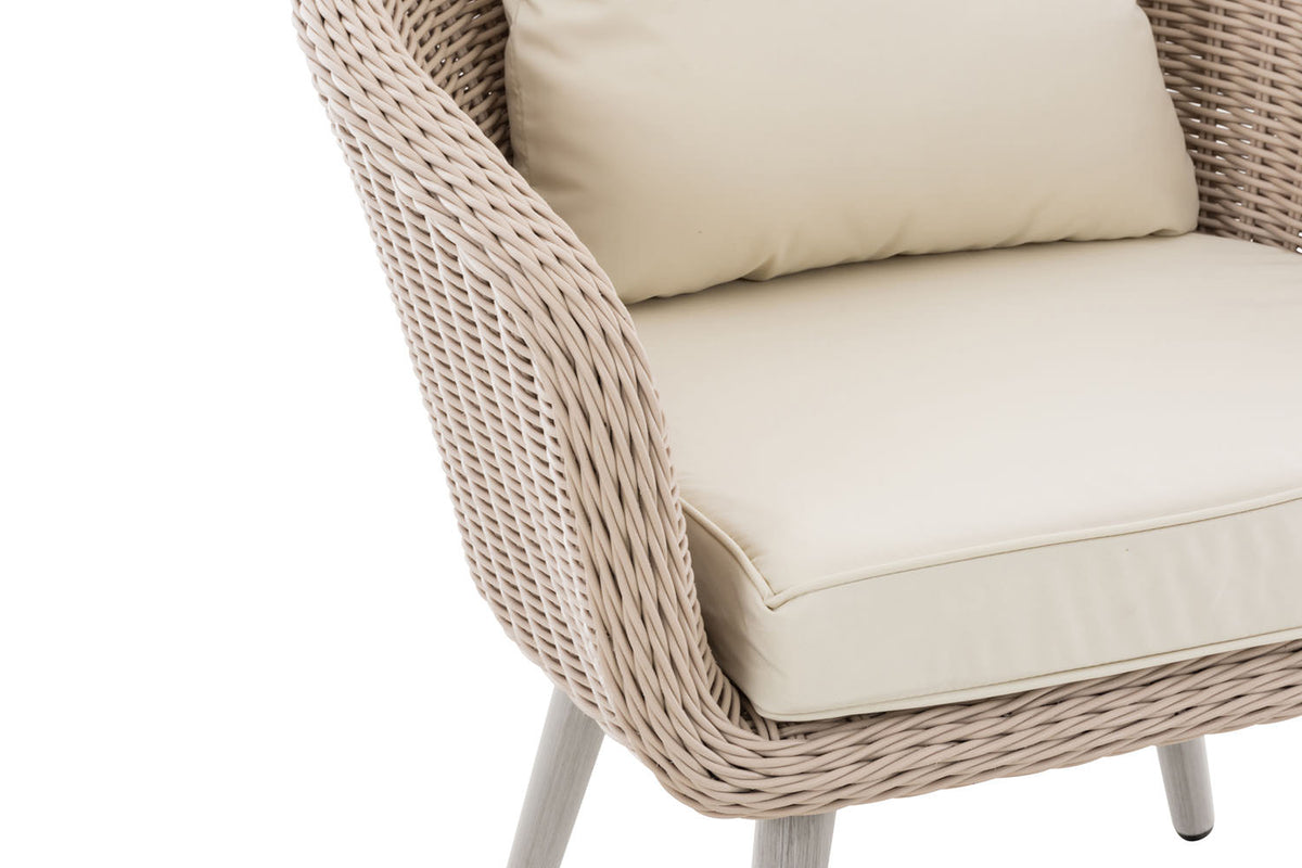 CLP Sessel Ameland Rund cremeweiß 45 cm (Hellgrau) – Produktabbildung 5