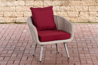 CLP Sessel Ameland Rund rubinrot 45 cm (Hellgrau)