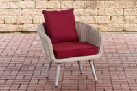 CLP Sessel Ameland Rund rubinrot 45 cm (Hellgrau)