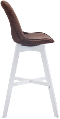 CLP Barhocker Cannes Samt weiß – Produktabbildung 6