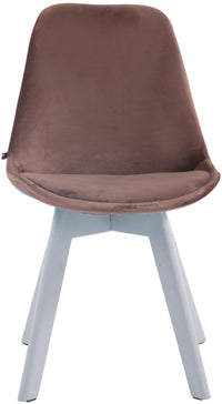 CLP Besucherstuhl Borneo V2 Samt weiß – Produktabbildung 5