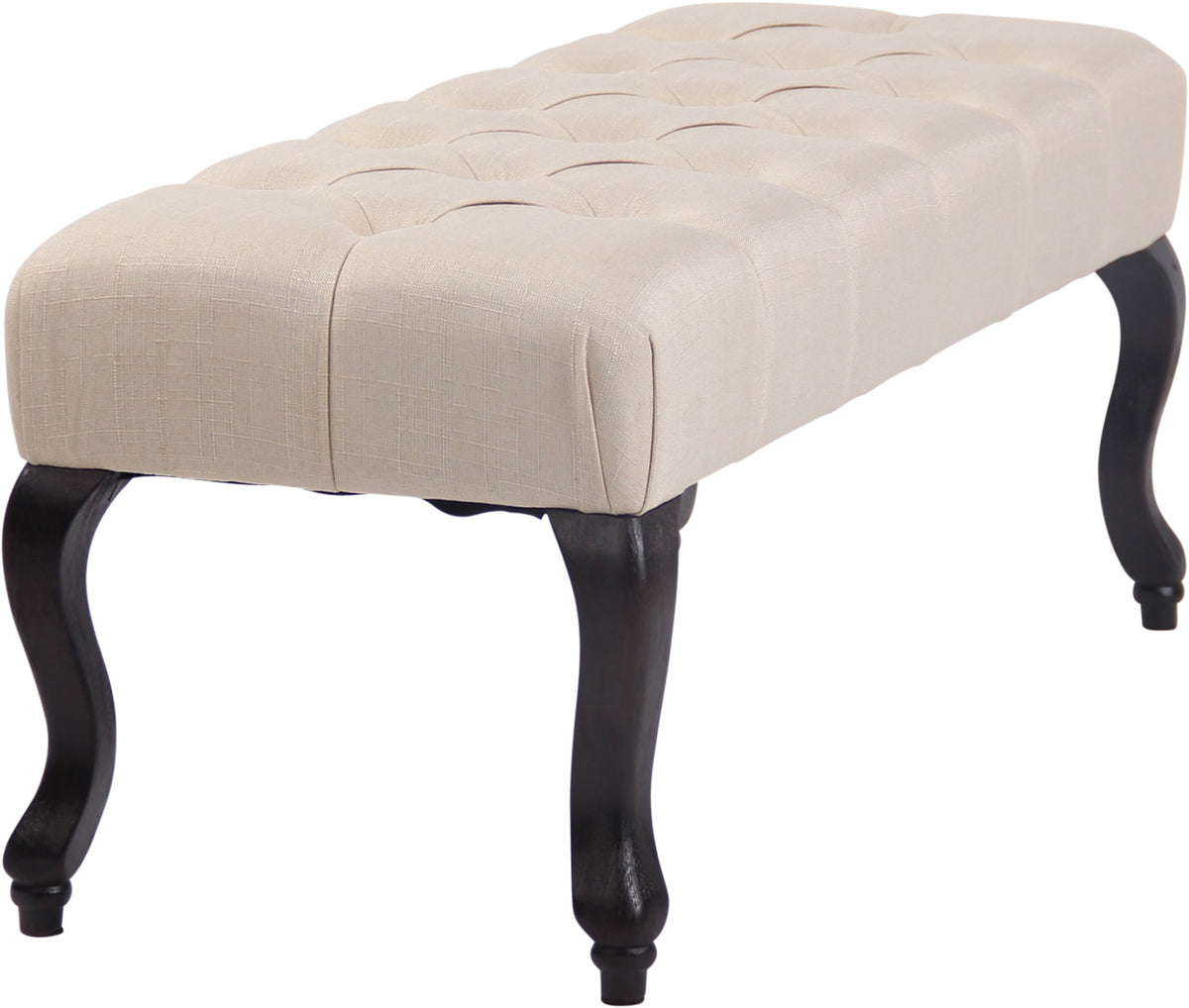 CLP Sitzbank Brest Stoff Antik-dunkel 100 cm