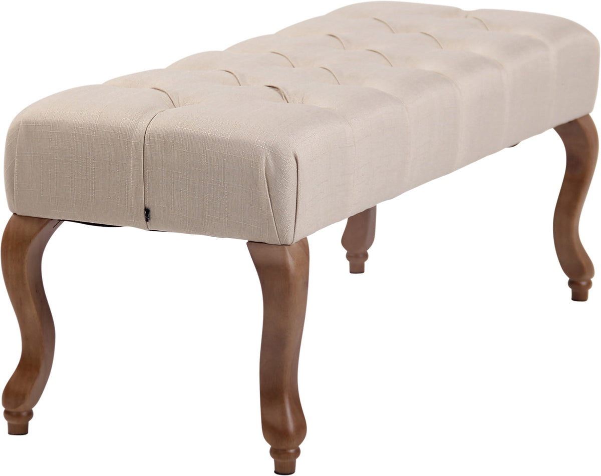 CLP Sitzbank Brest Stoff Antik-hell 100 cm