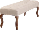 CLP Sitzbank Brest Stoff Antik-hell 120 cm