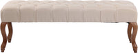 CLP Sitzbank Brest Stoff Antik-hell 120 cm – Produktabbildung 3
