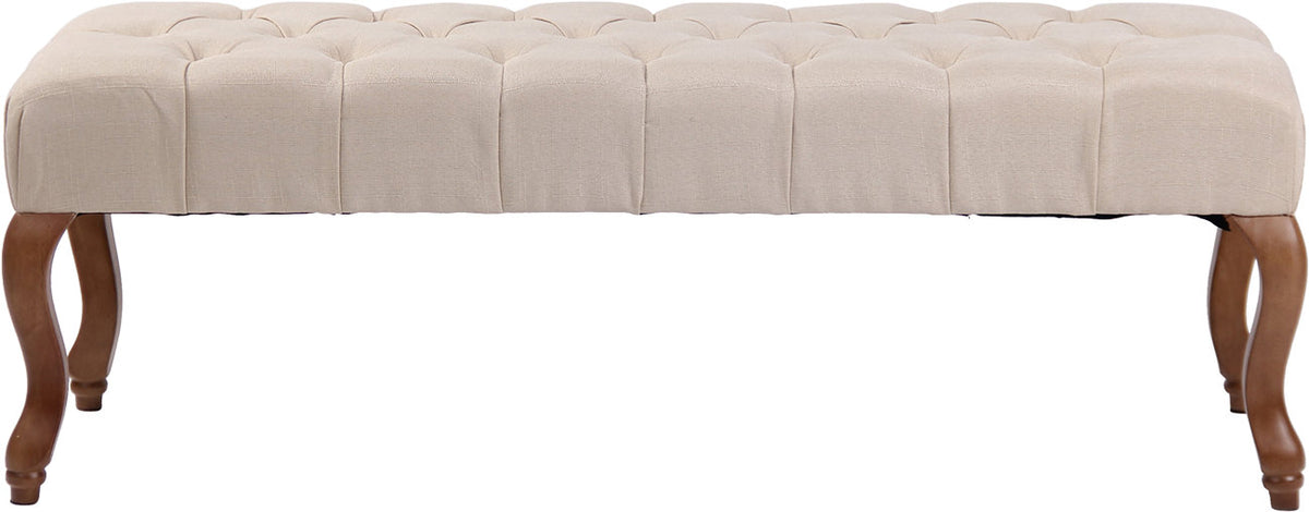 CLP Sitzbank Brest Stoff Antik-hell 120 cm – Produktabbildung 3