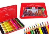 Set of 48 Art Crayons in metal tin