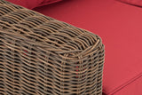 CLP 3er-Sofa Bilbao / Madeira Rubinrot – Produktabbildung 3