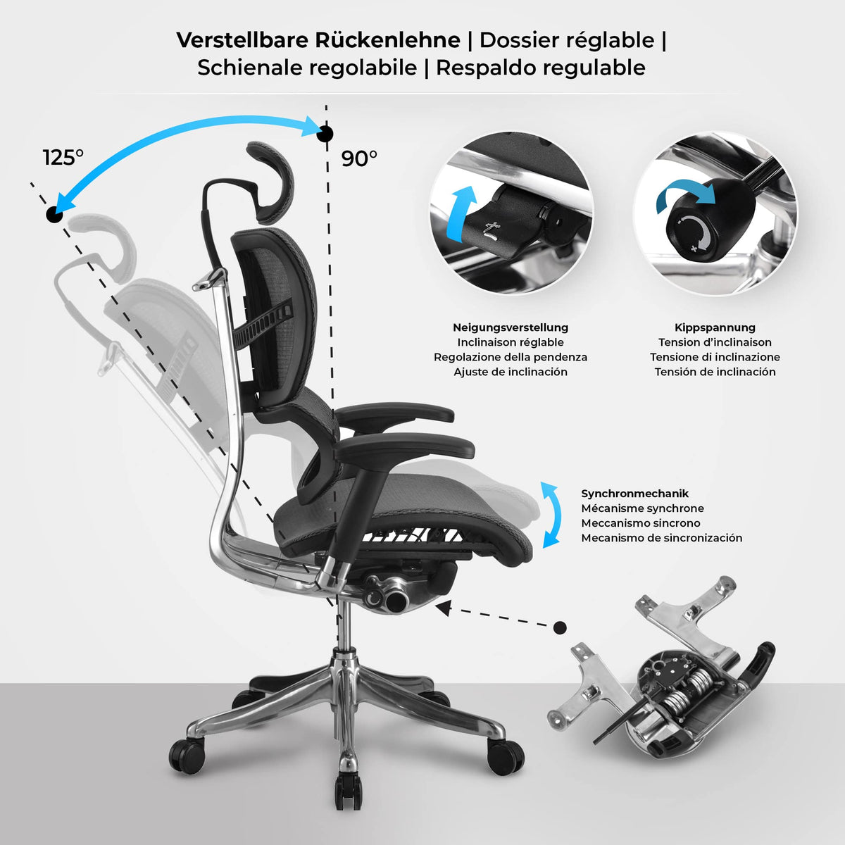 CLP Bürostuhl Norfolk Ergonomic – Produktabbildung 2