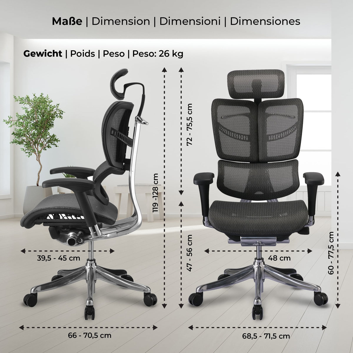 CLP Bürostuhl Norfolk Ergonomic – Produktabbildung 7