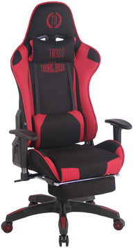 CLP Racing Bürostuhl Turbo Stoff mit Fußablage