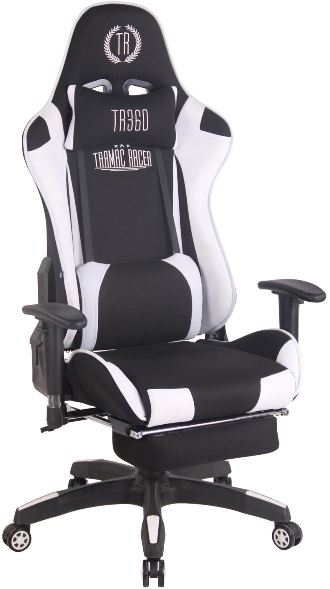 CLP Racing Bürostuhl Turbo Stoff mit Fußablage – Produktabbildung 8