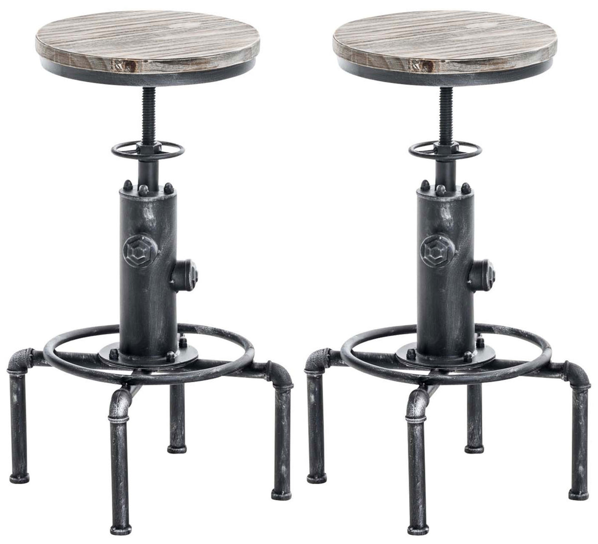 CLP 2er Set Barhocker Lumos, Holz
