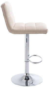 CLP 2er Set Barhocker Limerick Stoff chrom – Produktabbildung 4