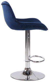 CLP 2er Set Barhocker Lentini Samt chrom – Produktabbildung 4