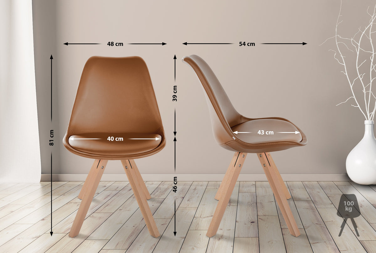 CLP Stuhl Sofia Kunstleder Square – Produktabbildung 10