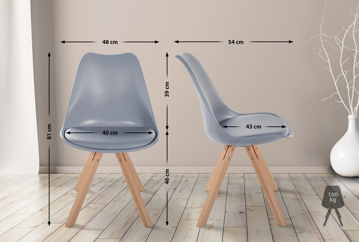CLP Stuhl Sofia Kunststoff Square – Produktabbildung 2