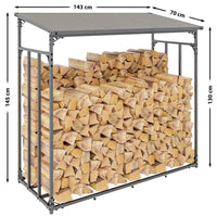CLP Kaminholzunterstand Ruston Aluminium S – Produktabbildung 3