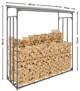 CLP Kaminholzunterstand Ruston Aluminium XXL – Produktabbildung 3