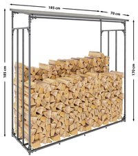 CLP Kaminholzunterstand Ruston Aluminium XXL – Produktabbildung 3