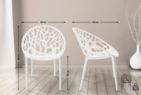 2er SET Stapelstuhl CRYSTAL