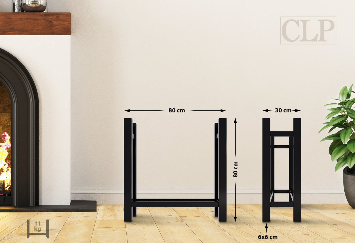 CLP Kaminholzständer Medya eckig 30x80x80 cm – Produktabbildung 2