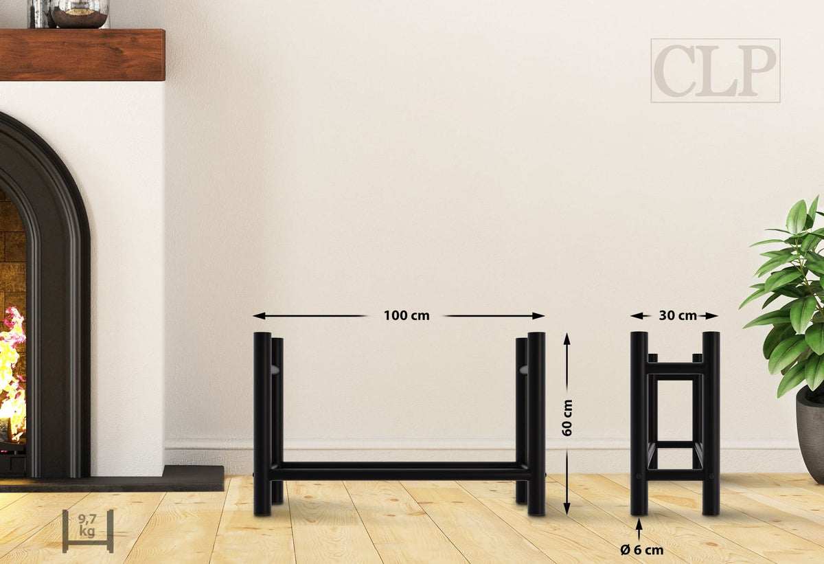 CLP Kaminholzständer Medya rund 30x100x60 cm – Produktabbildung 2