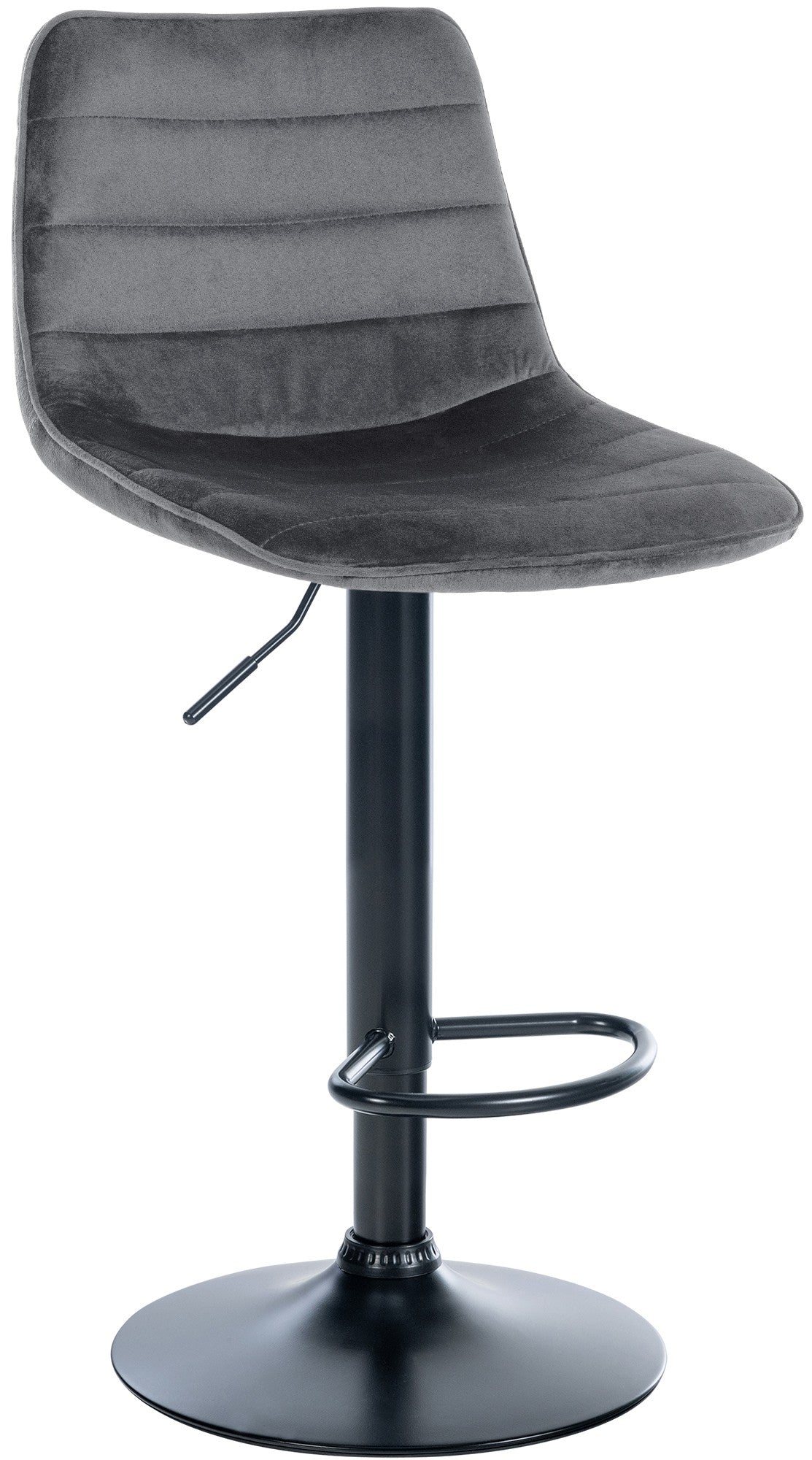 CLP Barhocker Lex Samt Schwarz – Produktabbildung 6