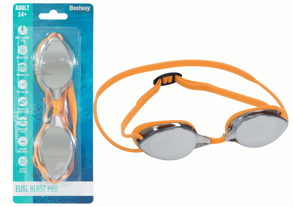 Bestway 21066 Black Mirror Swim Goggles