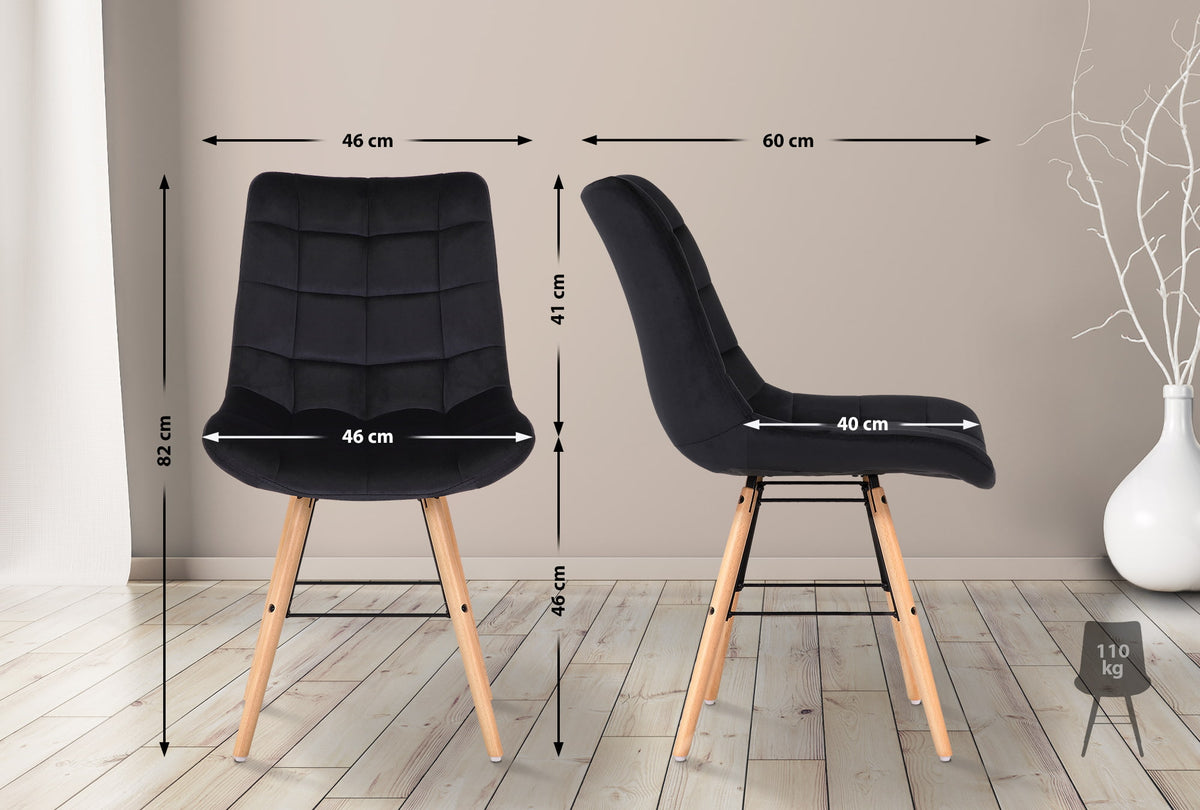 CLP 2er Set Stühle Leni Samt – Produktabbildung 10