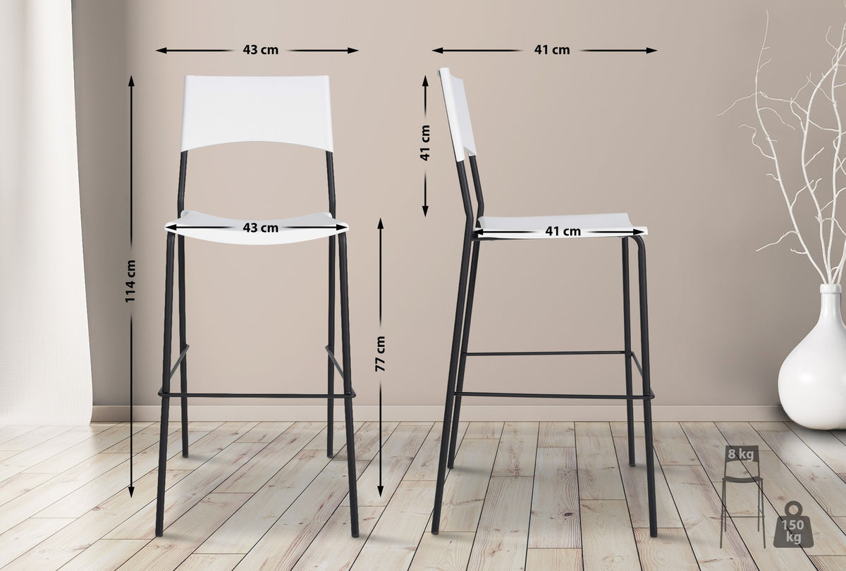 CLP Barhocker Genua Schwarz – Produktabbildung 10