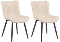 CLP 2er Set Stühle Brady Kunstleder