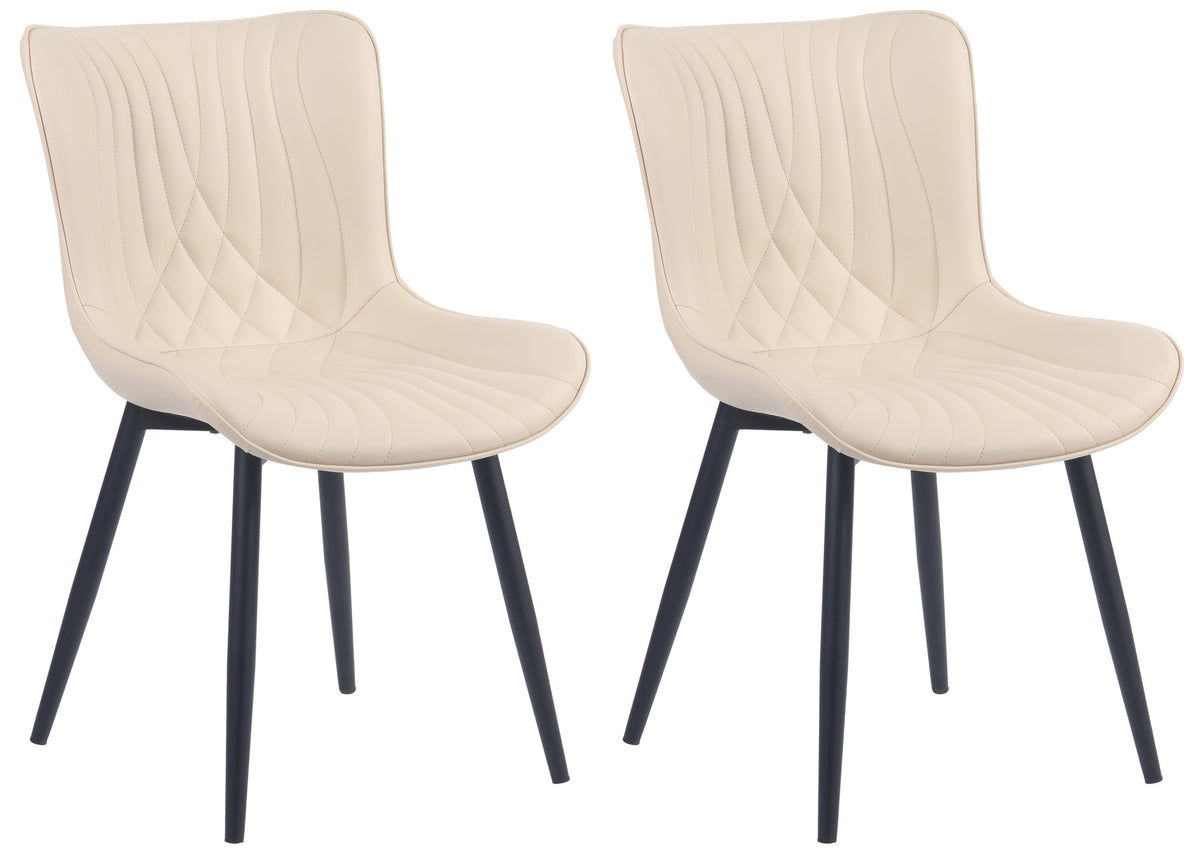 CLP 2er Set Stühle Brady Kunstleder