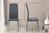 CLP 6er Set Esszimmerstühle Savino Kunstleder – Produktabbildung 10