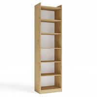 REGAL RIMINI Schrank 50 cm 7 Ablagen für Bücher Ordner Büro EICHE ARTISAN – Produktabbildung 10