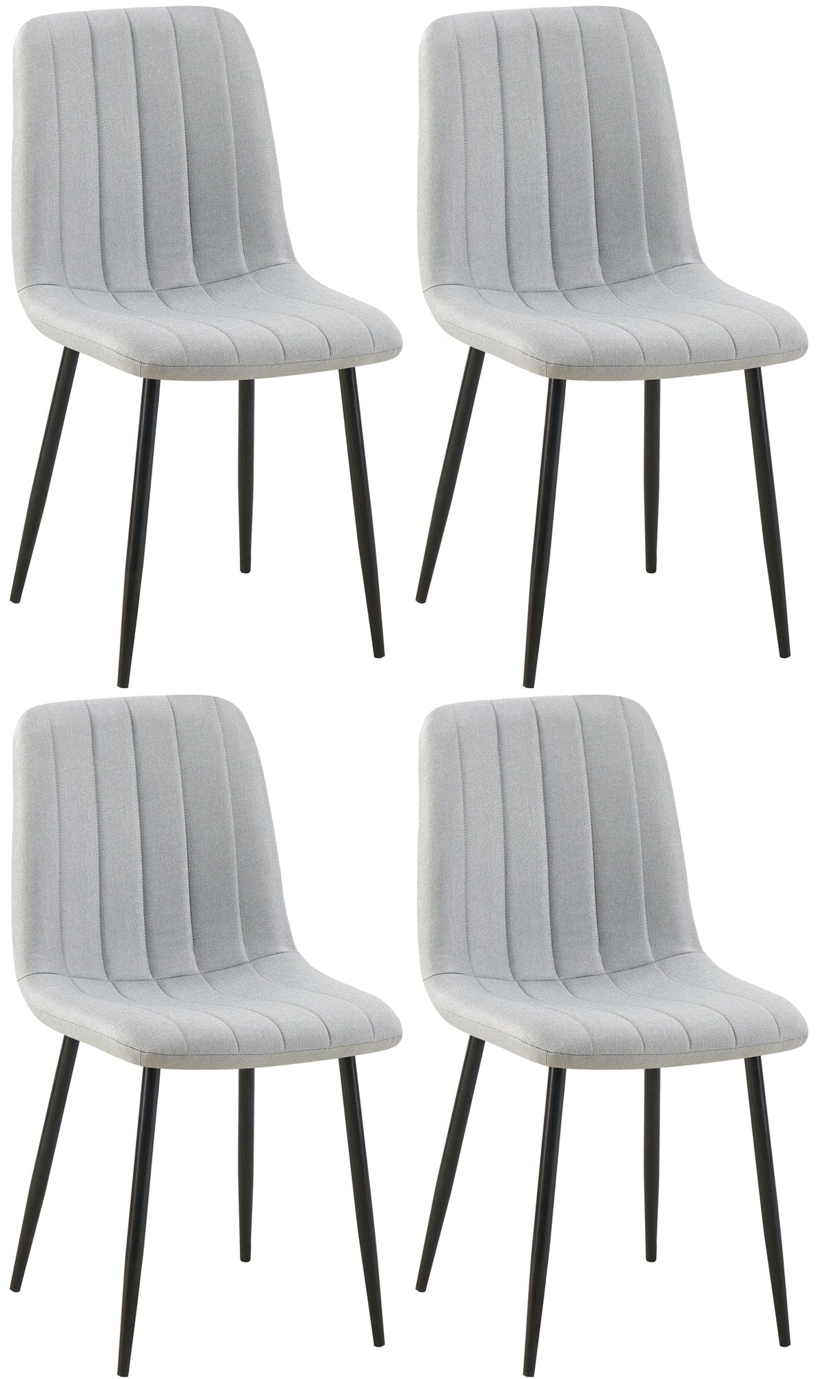 CLP 4er Set Stühle Dijon Stoff – Produktabbildung 9