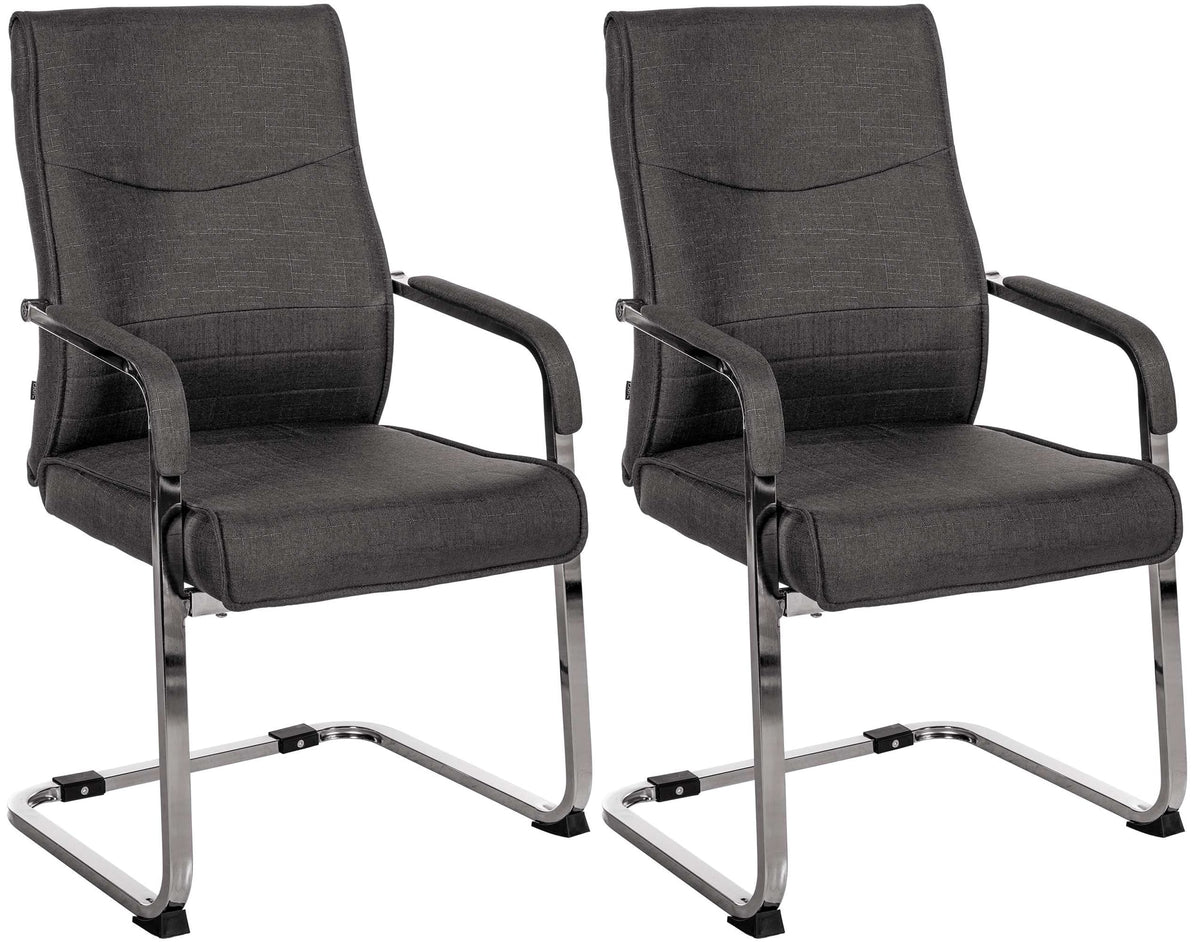 CLP 2er Set Besucherstuhl Hobart Stoff