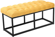 CLP Sitzbank Amun Stoff Schwarz 100 cm