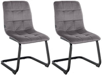 CLP 2er Set Esszimmerstuhl Vermont Samt