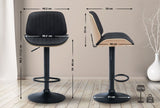CLP 2er Set Barhocker Nova Kunstleder – Produktabbildung 2