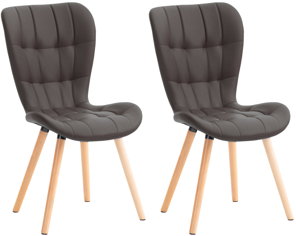 CLP 2er Set Stuhl Elda Kunstleder