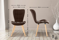 CLP 2er Set Stuhl Elda Samt – Produktabbildung 2