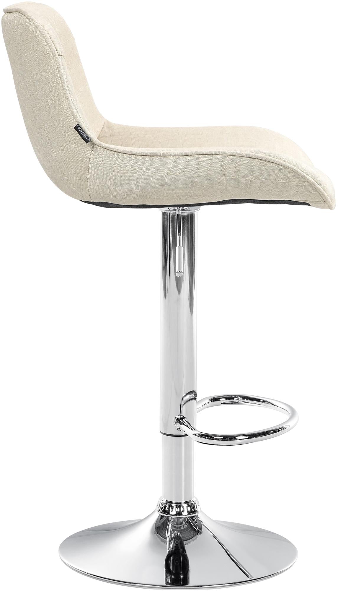 CLP Barhocker Vonore Stoff chrom – Produktabbildung 4