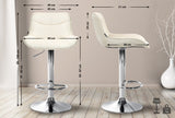 CLP Barhocker Vonore Stoff chrom – Produktabbildung 2